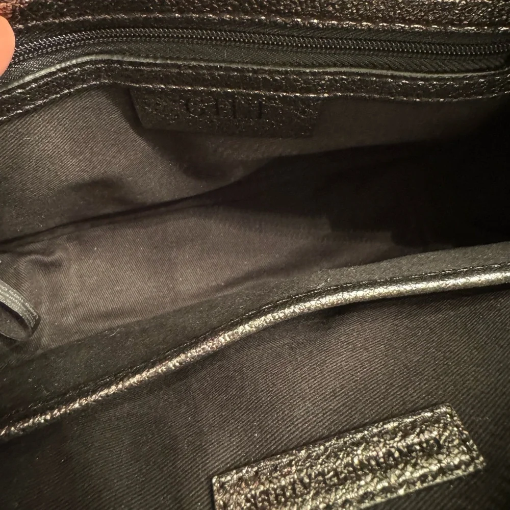 GILI Got It Love It Black Leather crossbody Purse